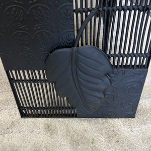 Black Wall Art With Leaf